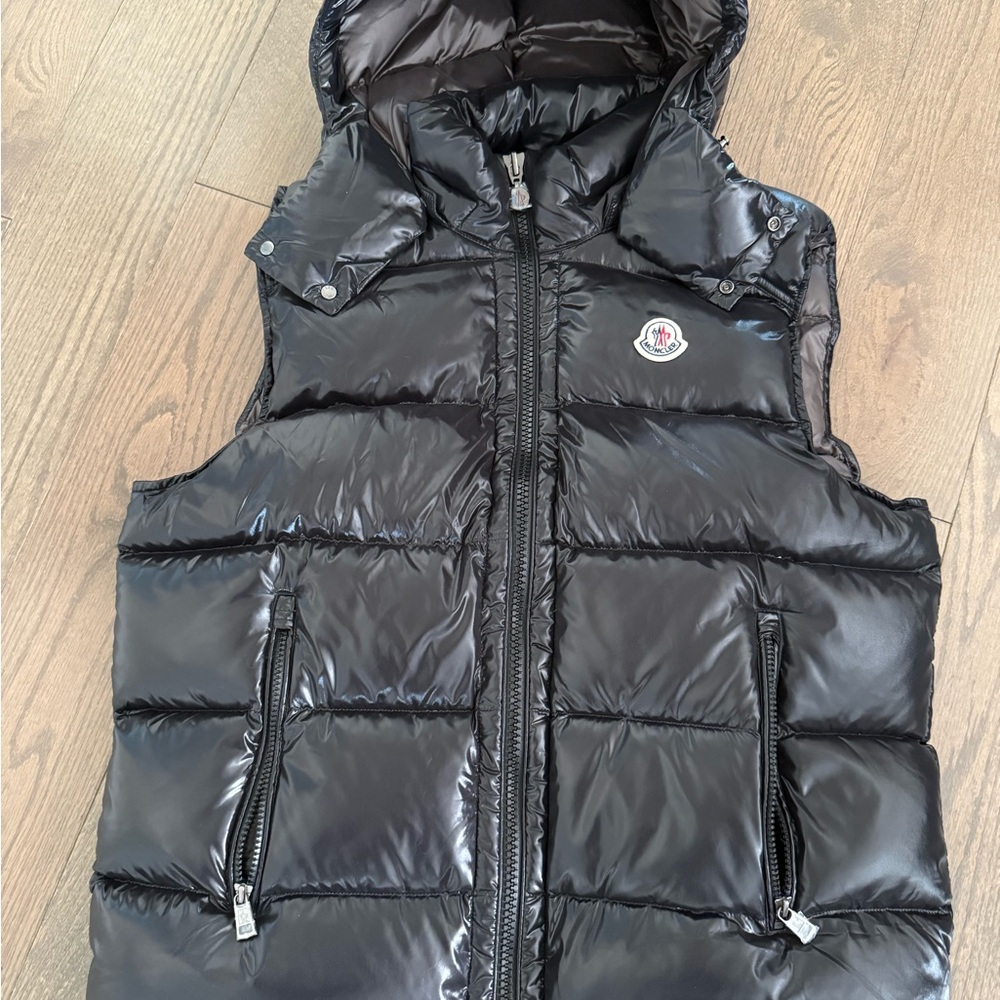Moncler Black Puffer Vest